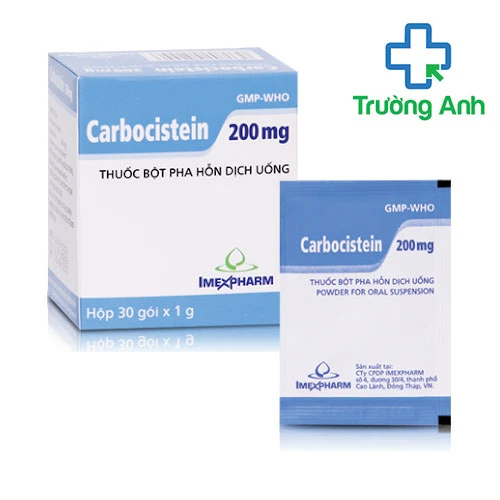 Carbocistein 200mg - Thuốc điều trị rối loạn hô hấp của Imexpharm
