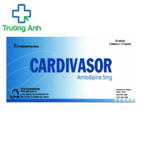 Cardivasor 5mg SPM - Thuốc điều trị tăng huyết áp hiệu quả