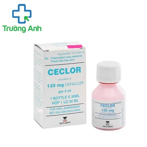 Ceclor 125mg/5ml (lọ 30ml) - Thuốc điều trị nhiễm khuẩn của Ý