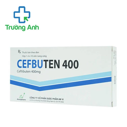 Cefbuten 400 Amvipharm - Thuốc kháng sinh trị nhiễm khuẩn