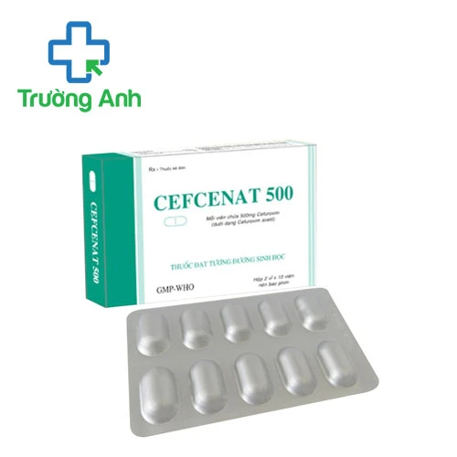Cefcenat 500 Tipharco - Thuốc kháng sinh điều trị nhiễm khuẩn hiệu quả