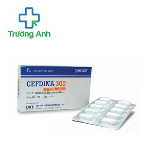 Cefdina 300 - Thuốc chống nhiễm khuẩn, kháng viêm của Hataphar