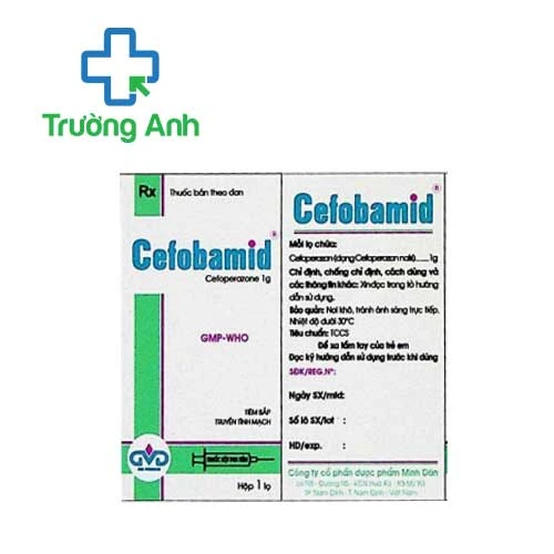 Cefobamid 1g MD Pharco - Thuốc trị nhiễm khuẩn nặng