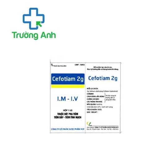 Cefotiam 2g VCP - Thuốc điều trị nhiễm khuẩn nặng hiệu quả
