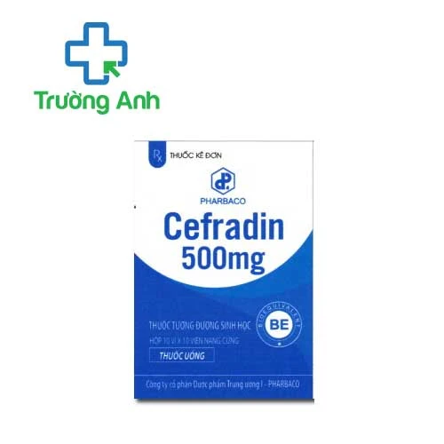 Cefradin 500mg Pharbaco - Thuốc điều trị nhiễm khuẩn vừa