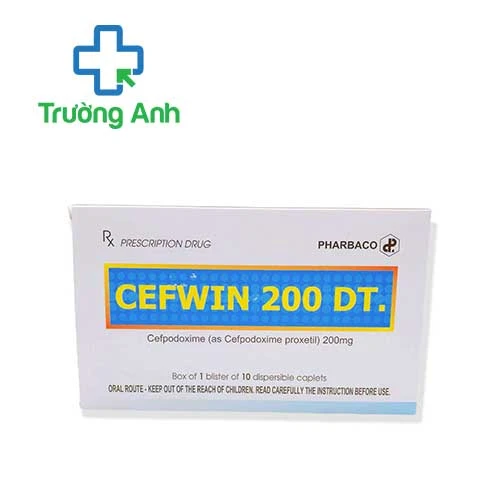 Cefwin 200 DT Pharbaco - Thuốc điều trị nhiễm khuẩn nhẹ