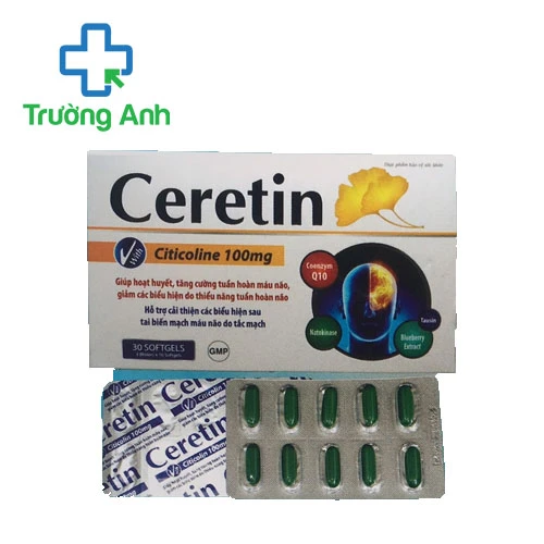 Ceretin Santex (30 viên) - Hỗ trợ tăng cường tuần hoàn não
