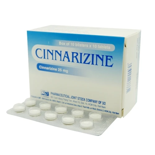 Cinnarizine F.T.Pharma - Thuốc trị rối loạn tiền đình, say tàu xe
