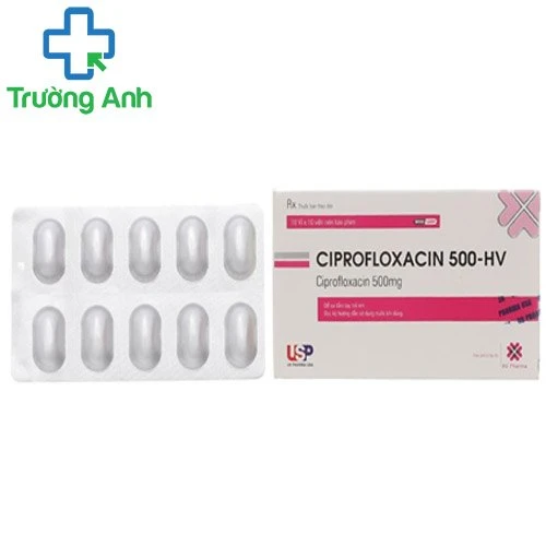 Ciprofloxacin 500-HV USP -Thuốc điều trị nhiễm khuẩn của USPharma