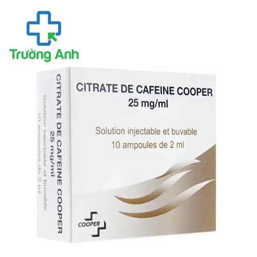 Citrate De Cafeine Cooper 25mg/ml (2ml) - Thuốc trị suy tim