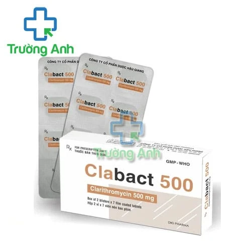 Clabact 500 - Thuốc điều trị nhiễm khuẩn dạng viên uống của DHG