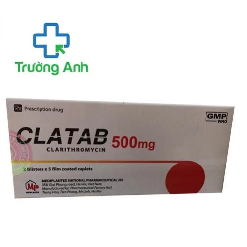 Clatab 500mg - Thuốc điều trị nhiễm khuẩn của Mediplantex