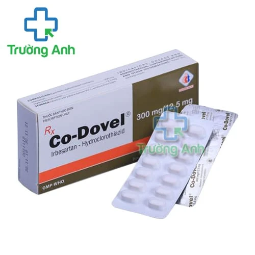 Co-Dovel 300mg/12,5mg Domesco - Thuốc điều trị tăng huyết áp