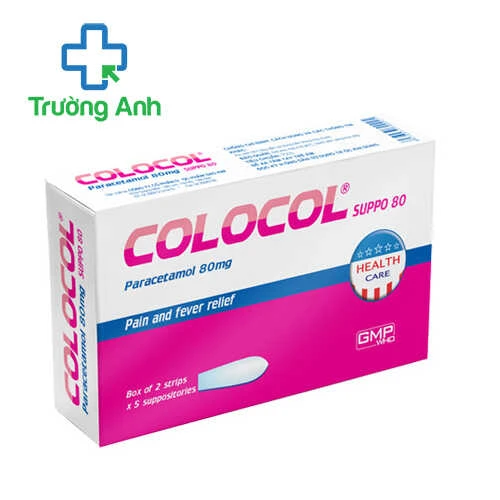 Colocol Suppo 80 - Thuốc giảm đau, hạ sốt của Saokim Pharma