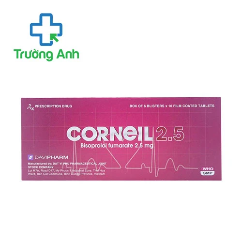 Corneil 2.5 - Thuốc điều trị tăng huyết áp của Davipharm