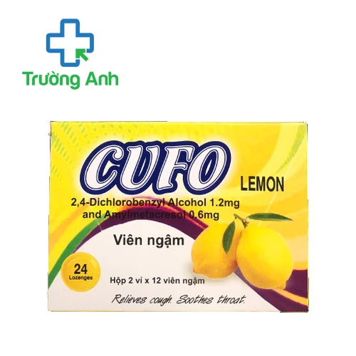 Cufo Lozenges (Lemon) - Thuốc ngậm ho vị chanh hiệu quả