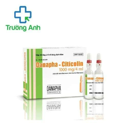 Danapha-Citicolin 1000mg/4ml - Điều trị rối loạn ý thức do chấn thương đầu