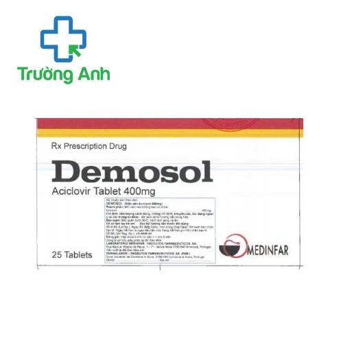 Demosol - Thuốc điều trị zona, herpes simplex và thủy đậu