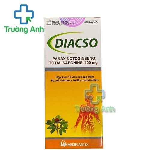 Diacso 100mg Mediplantex - Hỗ trợ điều trị đột quỵ hiệu quả