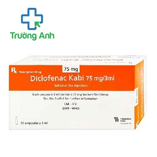 Diclofenac Kabi 75mg/3ml - Thuốc điều trị viêm đau xương khớp