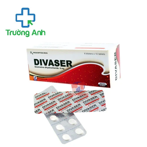 Divaser 8mg - Thuốc điều trị chứng chóng mặt, đau đầu hiệu quả