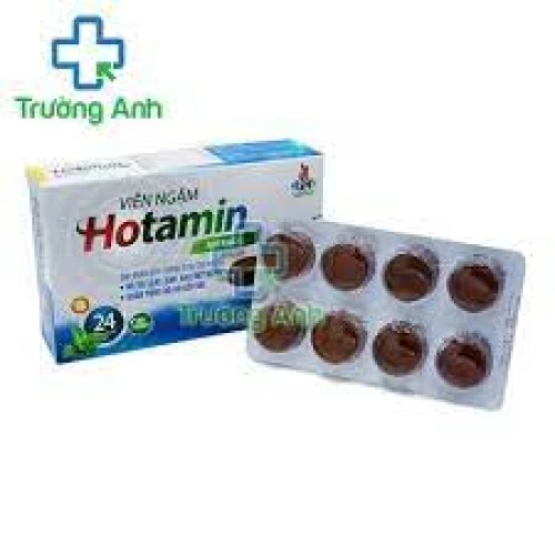 Viên ngậm Hotamin - Làm giảm triệu chứng ho và đau rát họng