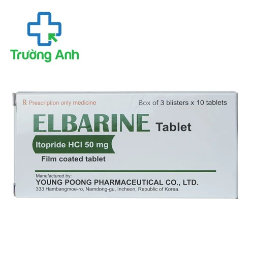 Elbarine Tablet 50mg Young Poong Pharma - Thuốc trị viêm dạ dày mãn tính