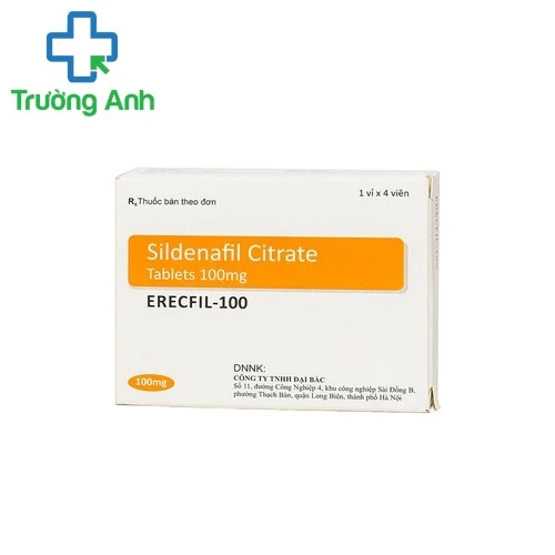Erecfil-100 - Thuốc điều trị rối loạn cương dương của Ấn Độ