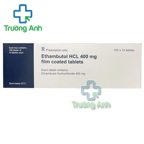 Ethambutol HCl 400mg film coated tablets - Thuốc trị lao của Đức