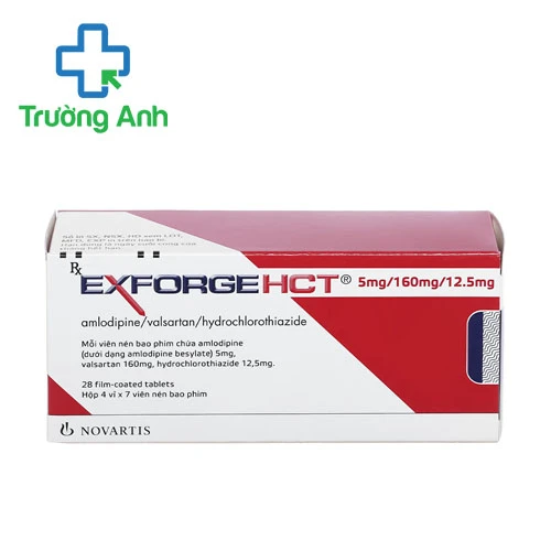 Exforge HCT 5mg/160mg/12.5mg Novartis - Thuốc trị tăng huyết áp