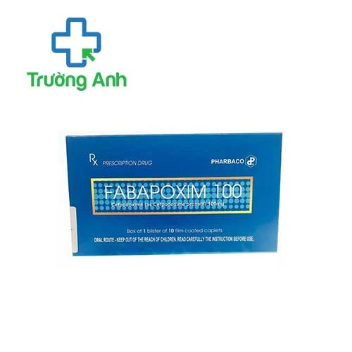Fabapoxim 100 Pharbaco - Thuốc điều trị nhiễm khuẩn nhanh chóng