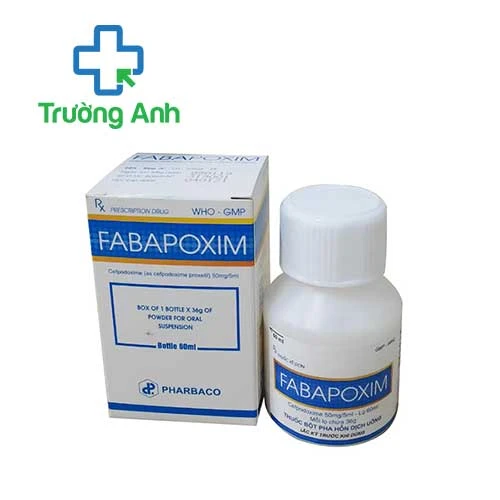 Fabapoxim 50mg/5ml Pharbaco (lọ bột) - Thuốc điều trị nhiễm khuẩn