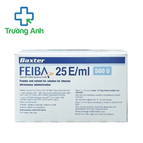 Feiba 25E/ml 500IU - Thuốc chống đông máu của Austria