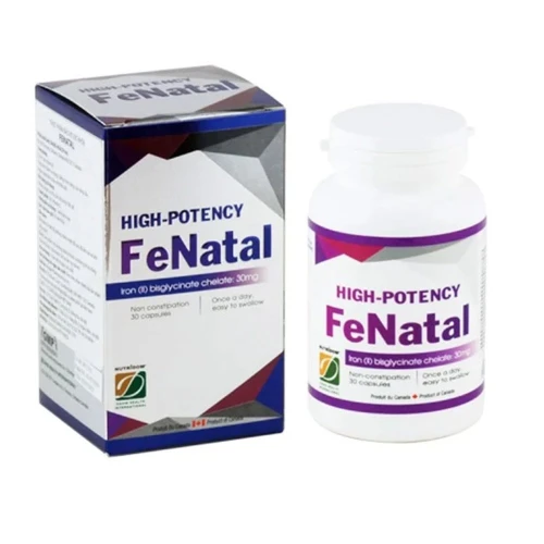 FeNatal - Hỗ trợ điều trị thiếu máu do thiếu sắt của Canada