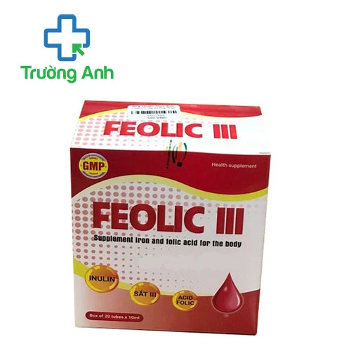 Feolic III Viheco - Bổ sung sắt, acid folic cho cơ thể