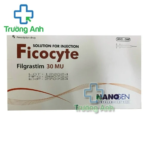 Ficocyte 30MU/0.5ml Nanogen - Thuốc làm giảm bạch cầu trung tính 