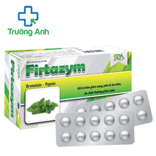 Firtazym Tradiphar - Viên uống điều trị phù nề, sưng viêm hiệu quả