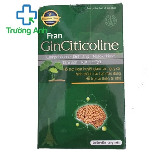 Fran GinCiticoline - Tăng cường tuần hoàn não hiệu quả