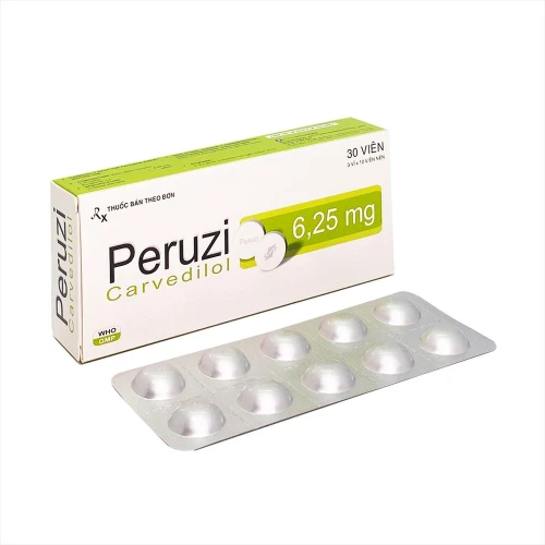 Peruzi-6,25 - Thuốc điều trị tăng huyết áp, suy tim của Davipharm