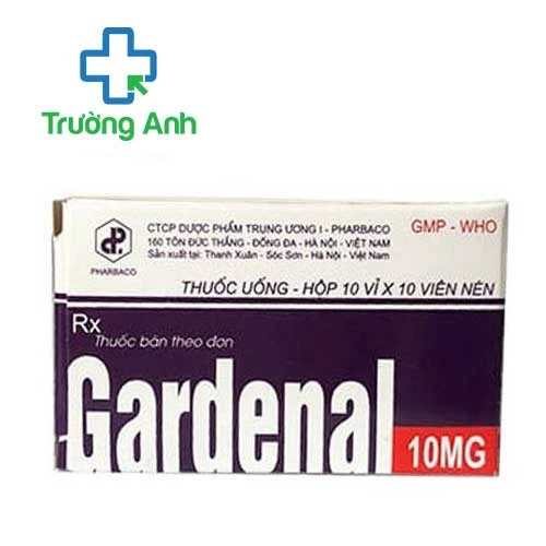 Gardenal 10mg Pharbaco - Thuốc chống động kinh, co giật hiệu quả