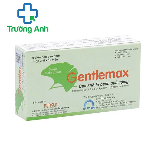 Gentlemax - Thuốc điều trị rối loạn tuần hoàn máu não của MEDISUN