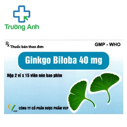 Ginkgo biloba 40mg VCP - Thuốc điều trị mẩt trí nhớ hiệu quả