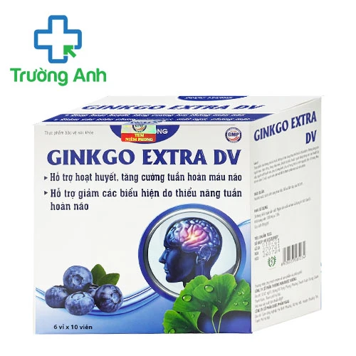 Ginkgo Extra DV 200mg - Giúp tăng cường tuần hoàn máu não