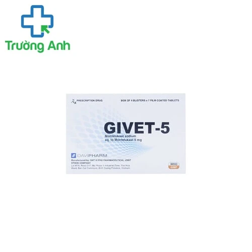 Givet-5 - Thuốc điều trị hen phế quản hiệu quả