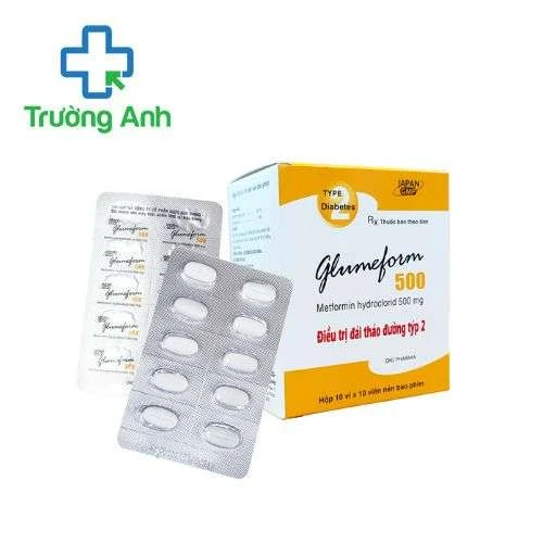 Glumeform 500 DHG Pharma - Điều trị bệnh đái tháo đường týp 2