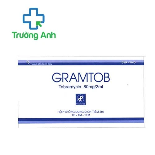 Gramtob 80mg/2ml Pharbaco - Thuốc chống nhiễm khuẩn hiệu quả