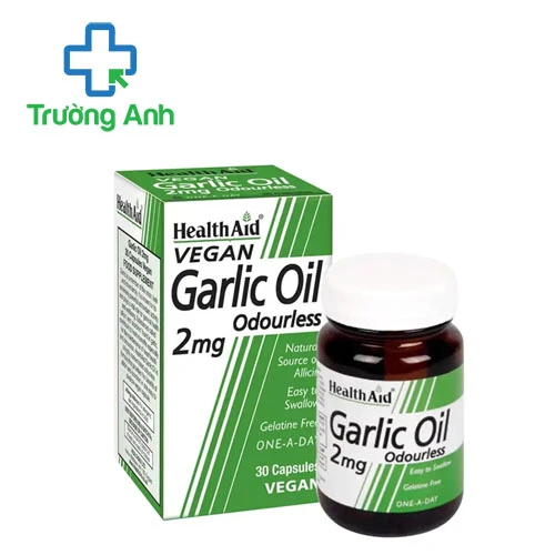 HealthAid Garlic Oil 2mg Odourless - Viên dầu tỏi không mùi
