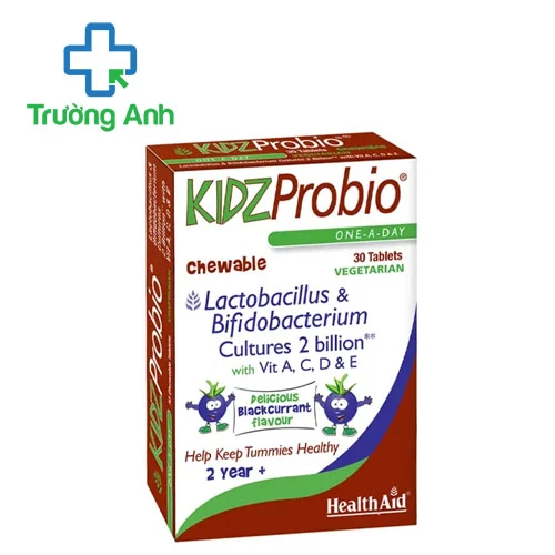 HealthAid Kidzprobio Chewable Tablets - Cân bằng hệ tiêu hóa