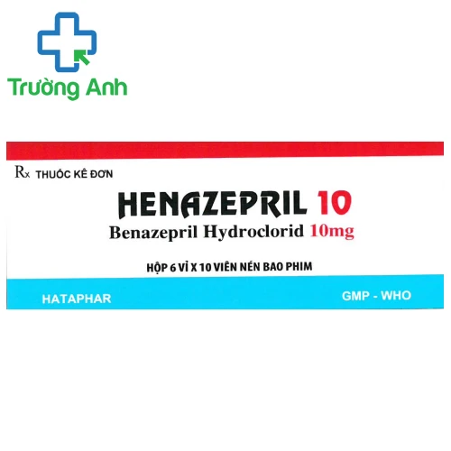 Henazepril 10 - Thuốc điều trị tăng huyết áp của Hataphar