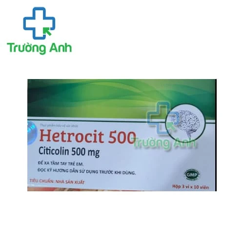 Hetrocit 500mg - Thuốc điều trị bệnh não hiệu quả